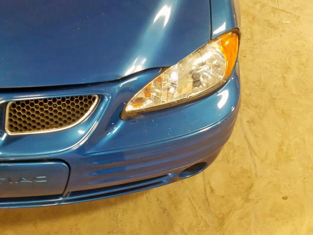 1G2NF12T0YM845926 - 2000 PONTIAC GRAND AM S BLUE photo 9