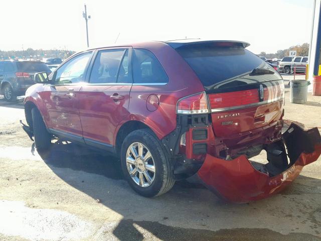 2LMDU68C87BJ24372 - 2007 LINCOLN MKX RED photo 3