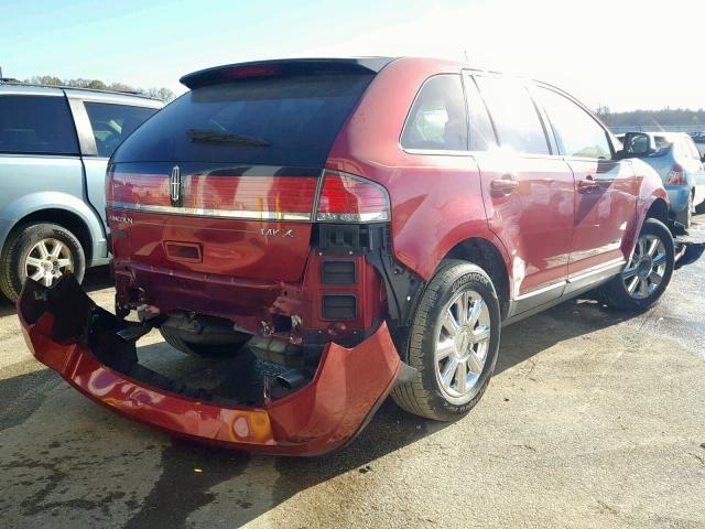 2LMDU68C87BJ24372 - 2007 LINCOLN MKX RED photo 4