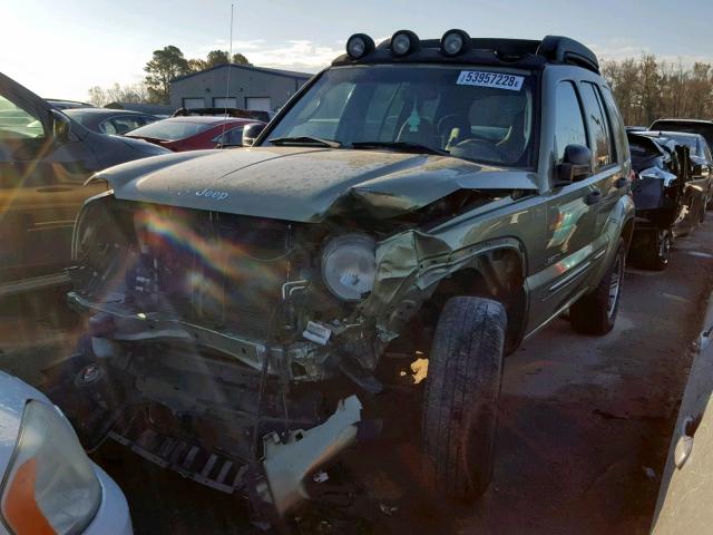 1J4GL38K43W690747 - 2003 JEEP LIBERTY RE GREEN photo 2