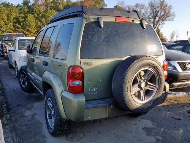 1J4GL38K43W690747 - 2003 JEEP LIBERTY RE GREEN photo 3