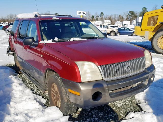 4M2ZU66K83UJ14214 - 2003 MERCURY MOUNTAINEE BURGUNDY photo 1