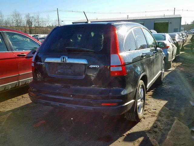 JHLRE4H75BC021884 - 2011 HONDA CR-V EXL BLACK photo 4