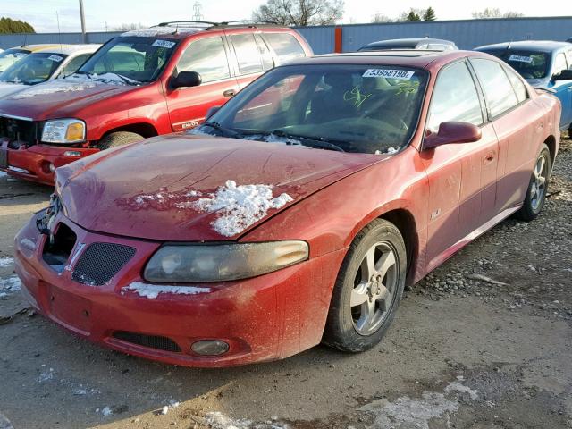 1G2HY52KX5U150533 - 2005 PONTIAC BONNEVILLE RED photo 2