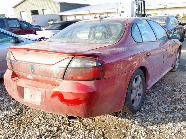 1G2HY52KX5U150533 - 2005 PONTIAC BONNEVILLE RED photo 4