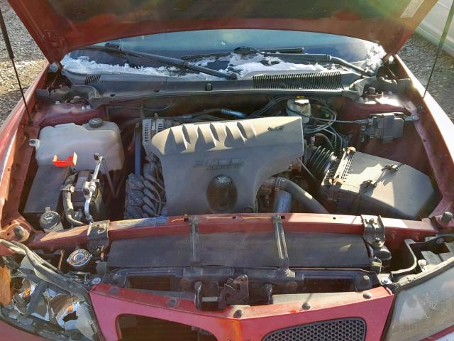 1G2HY52KX5U150533 - 2005 PONTIAC BONNEVILLE RED photo 7