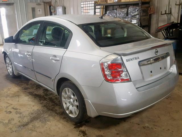 3N1AB6AP5CL763610 - 2012 NISSAN SENTRA 2.0 SILVER photo 3