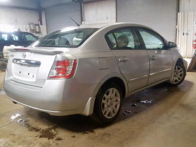 3N1AB6AP5CL763610 - 2012 NISSAN SENTRA 2.0 SILVER photo 4