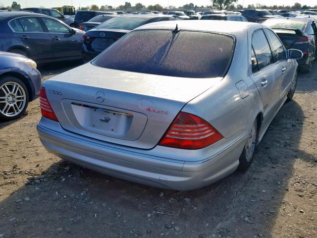 WDBNG84J03A378965 - 2003 MERCEDES-BENZ S 500 4MAT SILVER photo 4