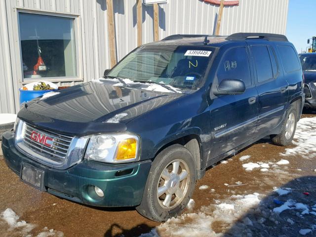 1GKET16S966100586 - 2006 GMC ENVOY XL GREEN photo 2