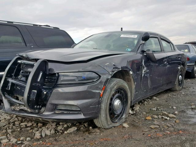 2C3CDXKT3GH233639 - 2016 DODGE CHARGER PO GRAY photo 2