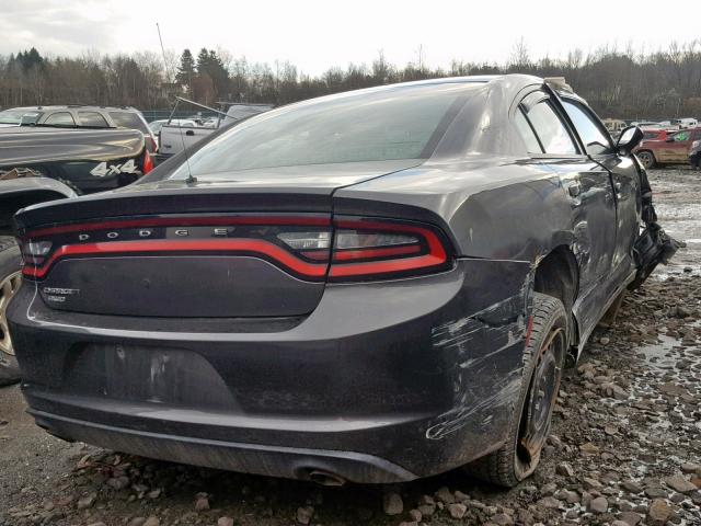 2C3CDXKT3GH233639 - 2016 DODGE CHARGER PO GRAY photo 4