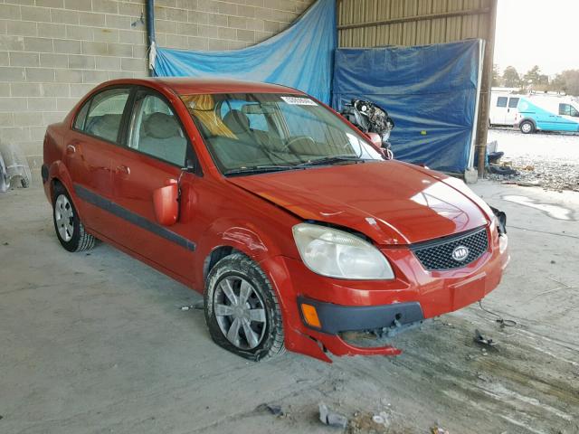 KNADE123566042165 - 2006 KIA RIO RED photo 1