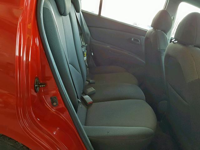 KNADE123566042165 - 2006 KIA RIO RED photo 6