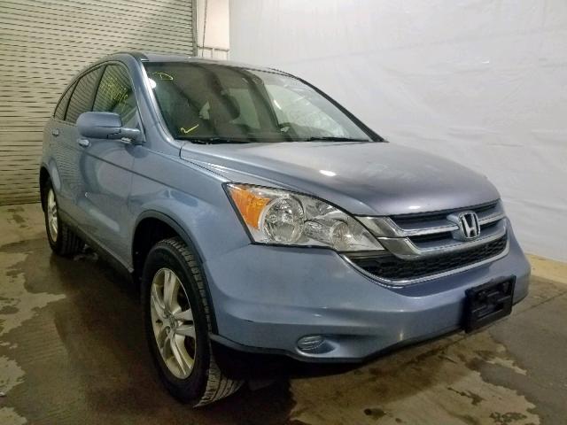 5J6RE4H75BL050387 - 2011 HONDA CR-V EXL BLUE photo 1