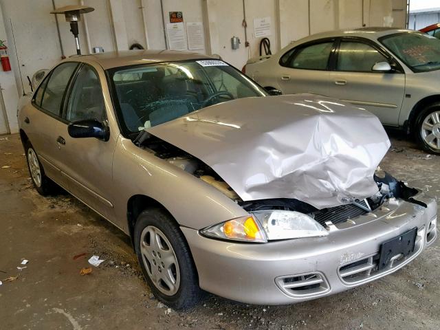 1G1JF524727241380 - 2002 CHEVROLET CAVALIER L BEIGE photo 1