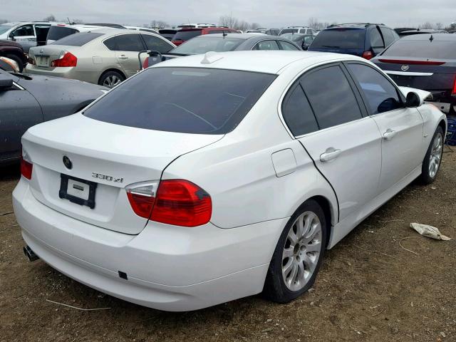 WBAVD33596KV60838 - 2006 BMW 330 XI WHITE photo 4