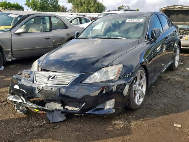 JTHBE262965011040 - 2006 LEXUS IS 350 BLACK photo 2