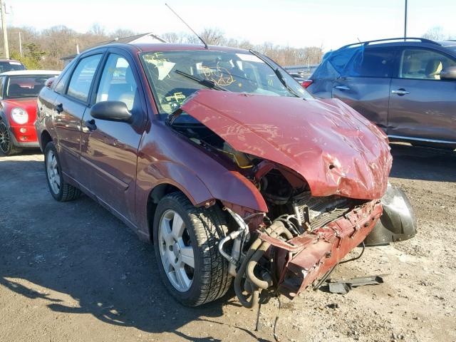 1FAHP34NX6W137111 - 2006 FORD FOCUS ZX4 BURGUNDY photo 1