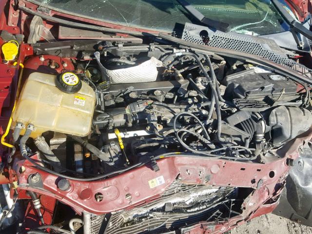 1FAHP34NX6W137111 - 2006 FORD FOCUS ZX4 BURGUNDY photo 7