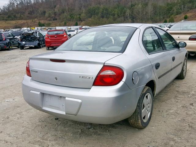 1B3ES26C14D571252 - 2004 DODGE NEON BASE WHITE photo 4