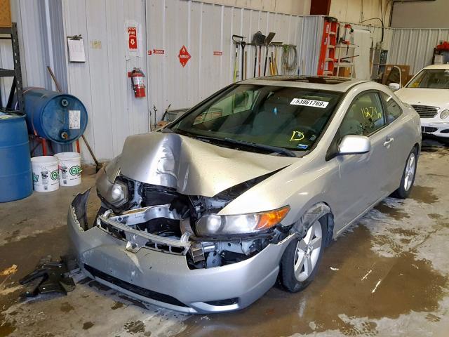 2HGFG12827H560530 - 2007 HONDA CIVIC EX SILVER photo 2