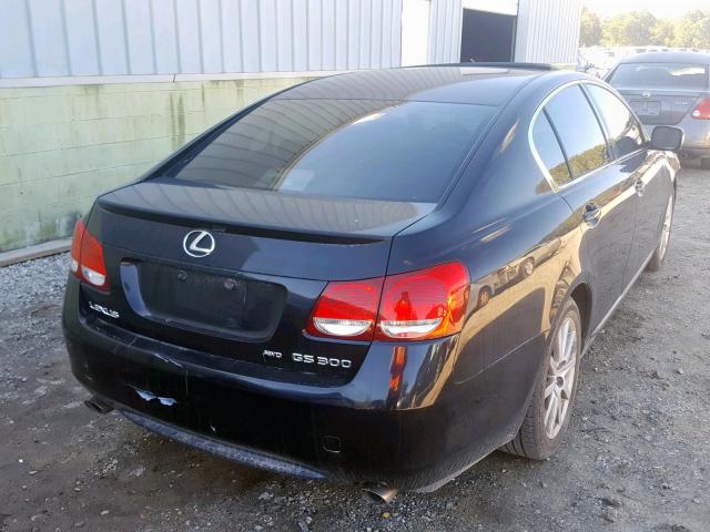 JTHCH96SX60008987 - 2006 LEXUS GS 300 BLACK photo 4