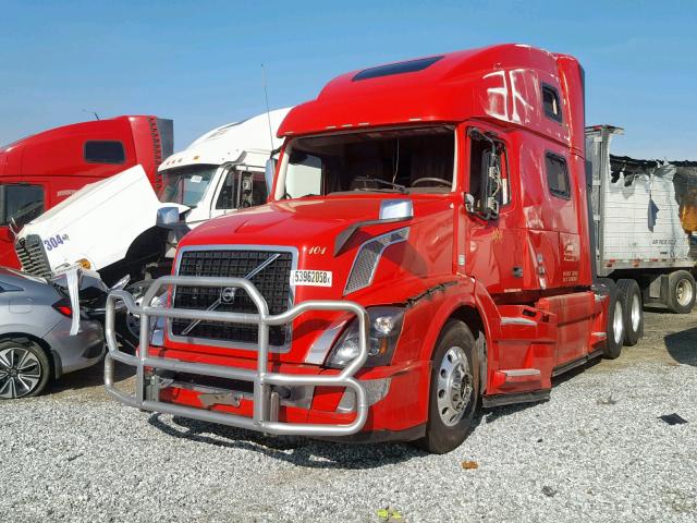 4V4NC9EH8GN967683 - 2016 VOLVO VN VNL RED photo 2