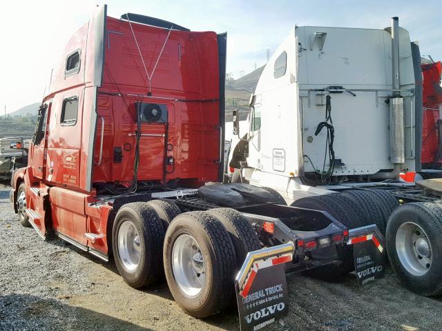 4V4NC9EH8GN967683 - 2016 VOLVO VN VNL RED photo 3