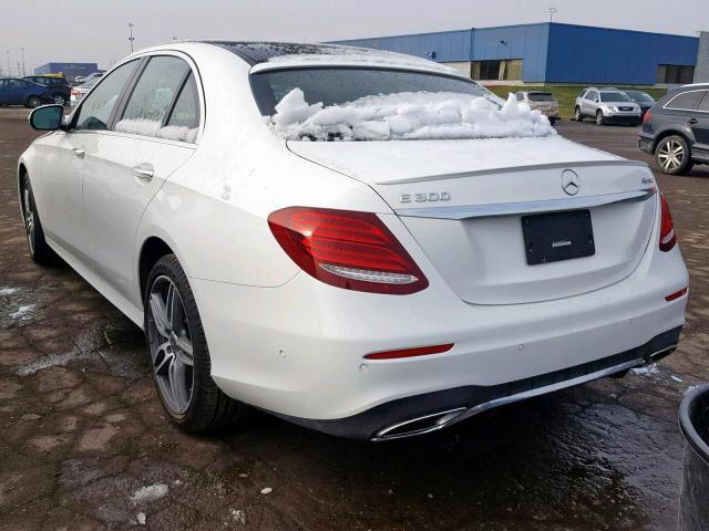 WDDZF4KB4JA380618 - 2018 MERCEDES-BENZ E 300 4MAT WHITE photo 3