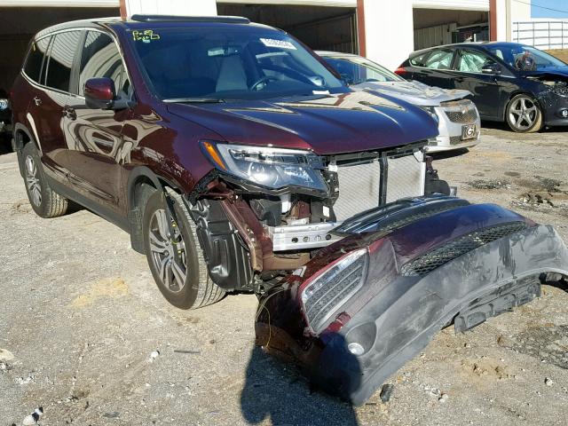 5FNYF5H77GB048638 - 2016 HONDA PILOT EXLN BURGUNDY photo 1