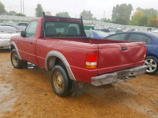 1FTCR11A0TUB60523 - 1996 FORD RANGER RED photo 3