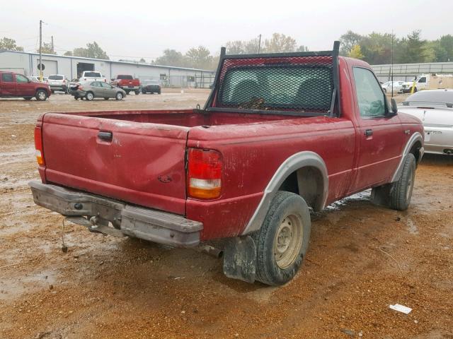 1FTCR11A0TUB60523 - 1996 FORD RANGER RED photo 4
