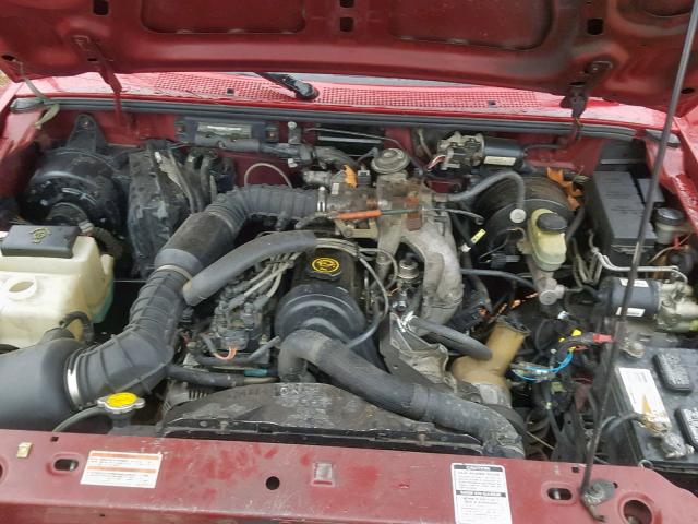 1FTCR11A0TUB60523 - 1996 FORD RANGER RED photo 7