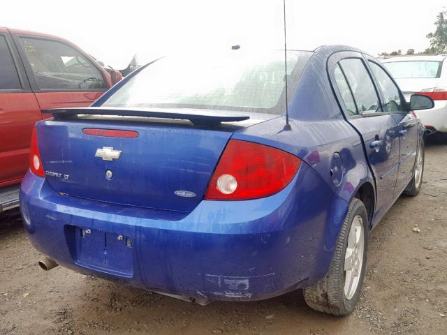 1G1AL55F577243674 - 2007 CHEVROLET COBALT LT BLUE photo 4