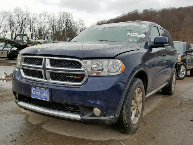 1C4RDJDG7CC336899 - 2012 DODGE DURANGO CR BLUE photo 2