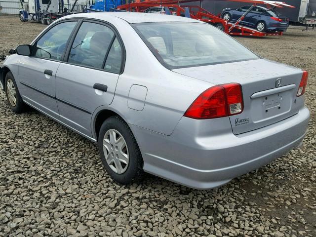 2HGES16304H617201 - 2004 HONDA CIVIC DX V SILVER photo 3