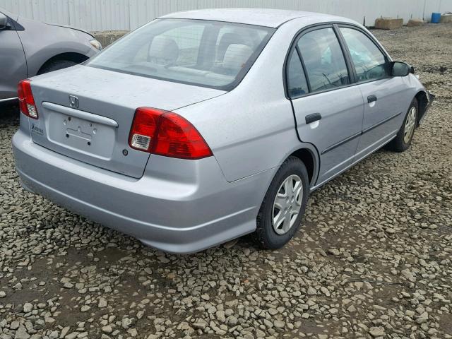 2HGES16304H617201 - 2004 HONDA CIVIC DX V SILVER photo 4