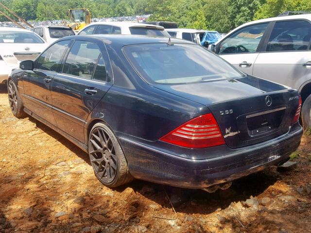 WDBNG74J73A372056 - 2003 MERCEDES-BENZ S 55 AMG BLACK photo 3