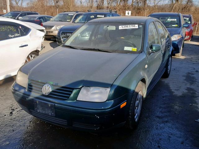 3VWRK69MX1M139252 - 2001 VOLKSWAGEN JETTA GL GREEN photo 2