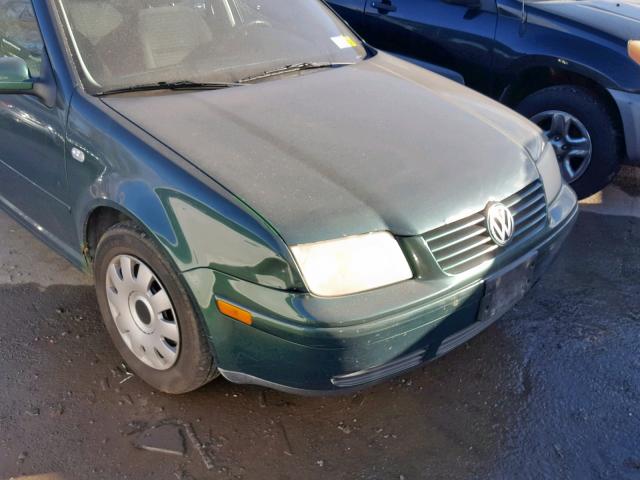 3VWRK69MX1M139252 - 2001 VOLKSWAGEN JETTA GL GREEN photo 9