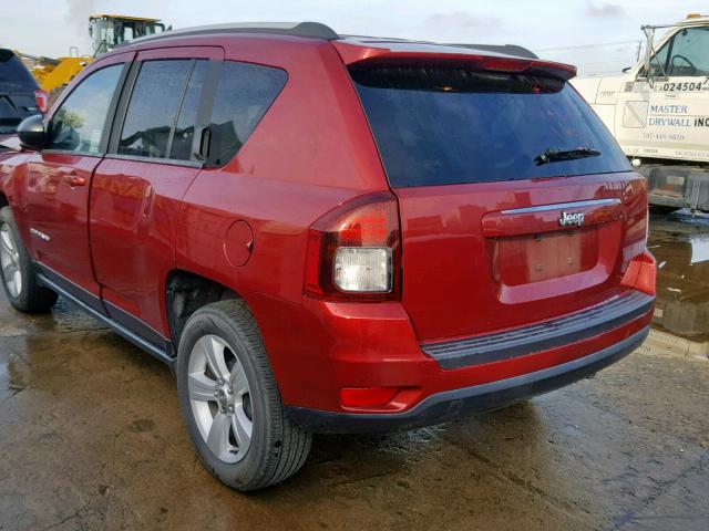 1C4NJCBB2FD372816 - 2015 JEEP COMPASS SP RED photo 3