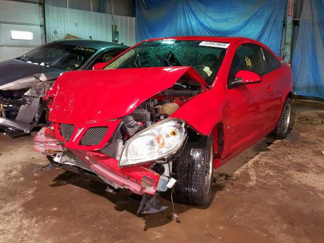 1G2AL15F377126146 - 2007 PONTIAC G5 RED photo 2