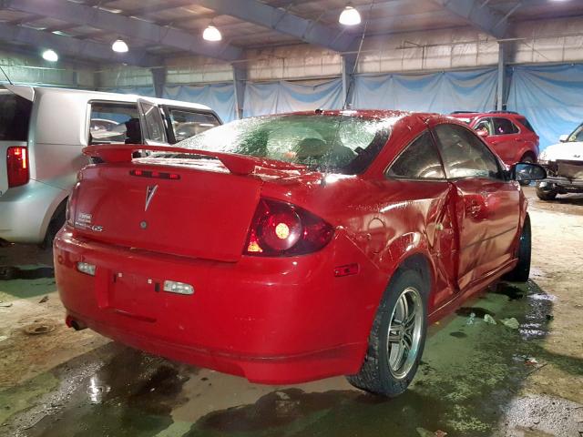 1G2AL15F377126146 - 2007 PONTIAC G5 RED photo 4
