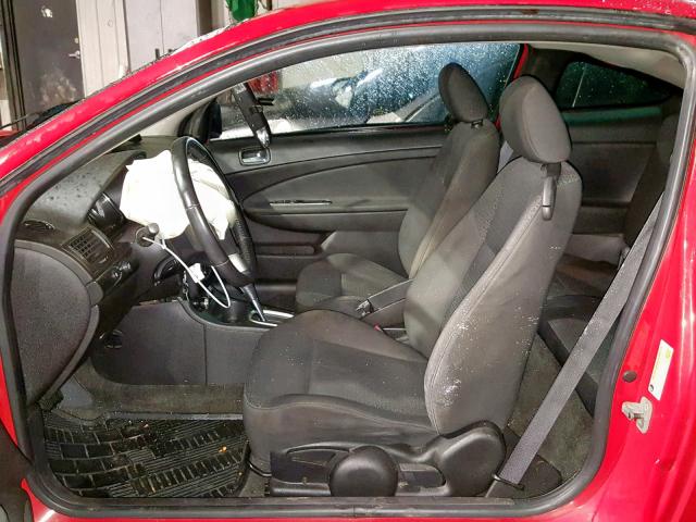1G2AL15F377126146 - 2007 PONTIAC G5 RED photo 5