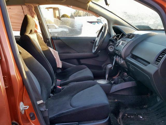 JHMGD386X7S007970 - 2007 HONDA FIT S 橙色 照片 5