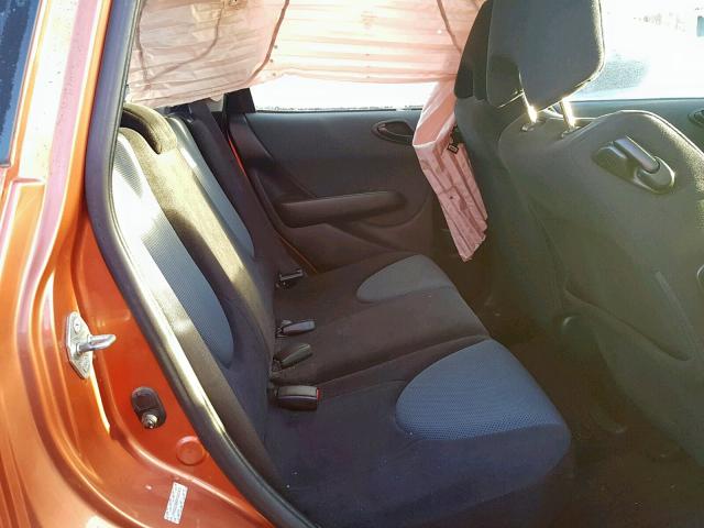 JHMGD386X7S007970 - 2007 HONDA FIT S 橙色 照片 6