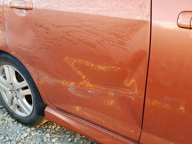 JHMGD386X7S007970 - 2007 HONDA FIT S 橙色 照片 9