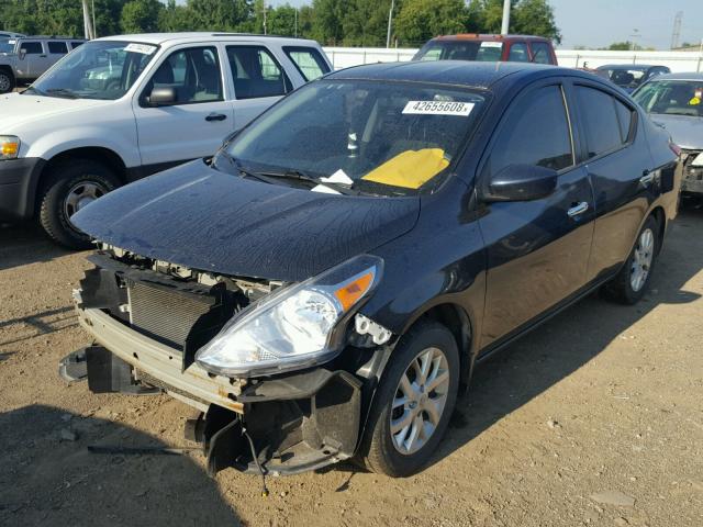 3N1CN7AP5FL826893 - 2015 NISSAN VERSA S BLUE photo 2