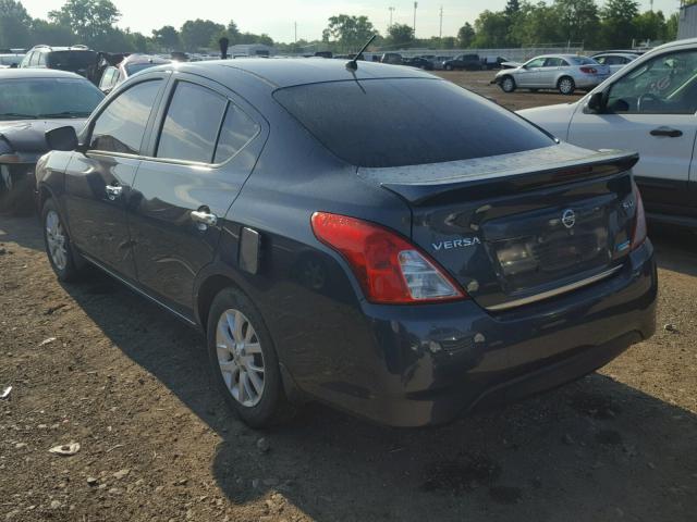 3N1CN7AP5FL826893 - 2015 NISSAN VERSA S BLUE photo 3